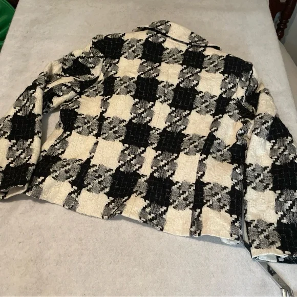 Peter Martin Black and White Houndstooth Jacket 20%wool - Picture 9 of 11
